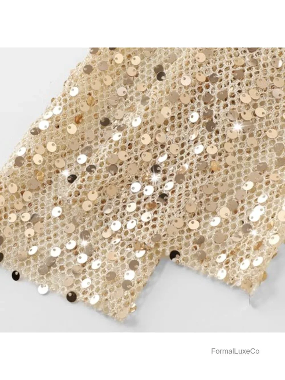 Sequin and Mesh Long Fingerless Gloves Elbow Length Stretchy Opera Gloves
